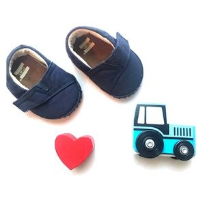 TOMS Slip On Velcro Shoes Canvas Blue